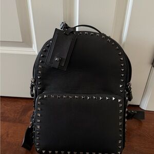 🎶Valentino Black Studded Backpack